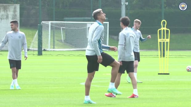 Last Man City training before final pre-season match